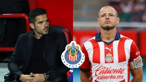 Foto: Fernando Gago y Chicharito Hernández en Chivas