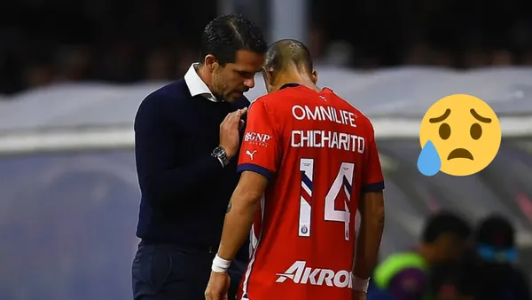 Foto: Marca / Fernando Gago y Chicharito Hernández
