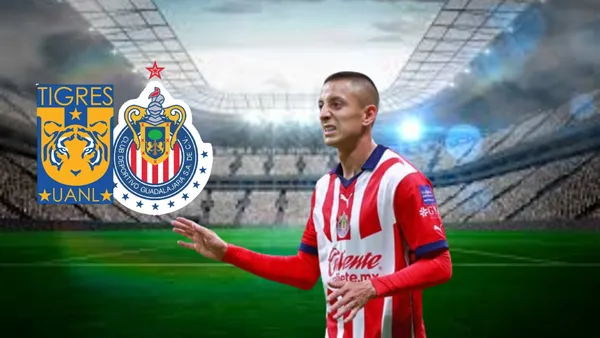 Foto: Roberto Alvarado autor de un golazo en Tigres ante Chivas