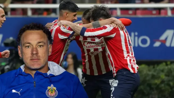 Gabriel Milito y jugadores de Chivas