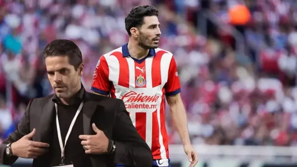 Gago y el Pollo en un partido de Chivas