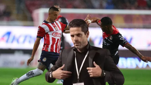 Gago y Piojo en un partido vs Atlas