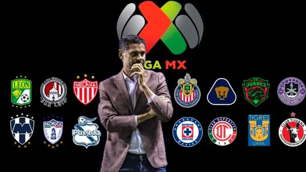 Hierro delantede los escudos de la Liga MX