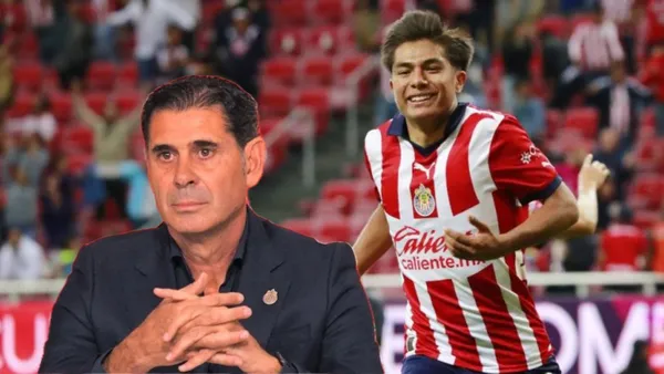 Hierro pensativo y Padilla celebrando con Chivas