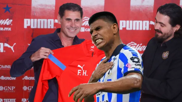 Hierro y Amaury en presentación oficial y Gallardo con la de Rayados