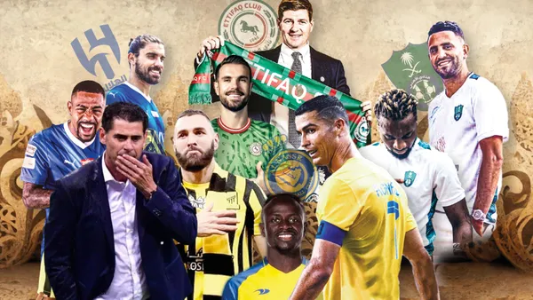 Hierro y las figuras de la liga de arabia