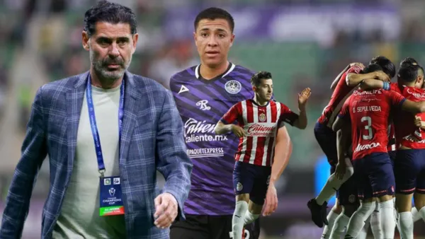 Hierro y Montaño y jugadores de Chivas celebrando