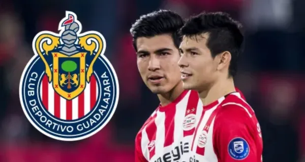 Hirving Lozano juega junto con Erick Gutiérrez en el PSV