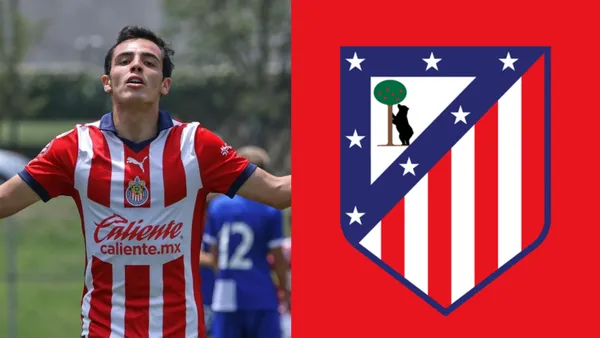Hugo Camberos ha sido desperdiciado en Chivas, ya le anotó un doblete al Atlético de Madrid | Foto: Especial
