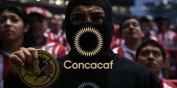 Ilustración de la Concacaf sujetando al Club América / Foto: GROK