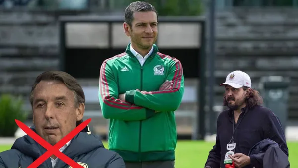 Jaime Lozano con Ázcarraga y Amaury Vergara