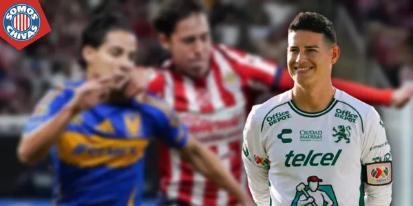 James Rodríguez y Chivas vs Tigres (Fuente: MEXSPORT)