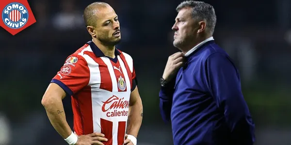 Javier Hernández y Óscar García (Fuente: MEXSPORT)