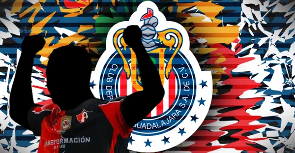 Jugador incógnito junto al escudo de Chivas / FOTO GETTY IMAGES