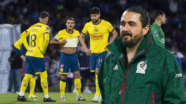 Jugadores América y Amaury Vergara (Foto tomada de: MexSport)