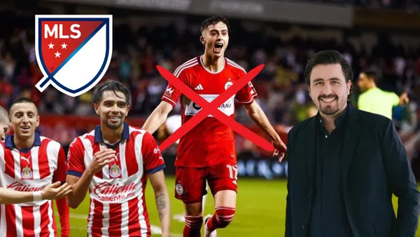 Jugadores de Chivas con Brian Gutiérrez y Amaury Vergara