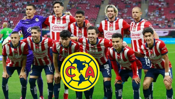 Jugadores de Chivas con el logo del América
