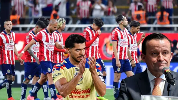 Jugadores de Chivas con Mikel y Henry