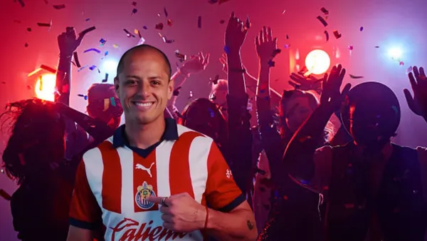 Jugadores de Chivas de fiesta, posiblemente incluido el Chicharito