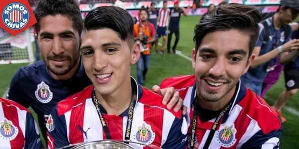 Jugadores de Chivas durante el título conseguido con Matías Almeyda (Fuente: MEXSPORT)