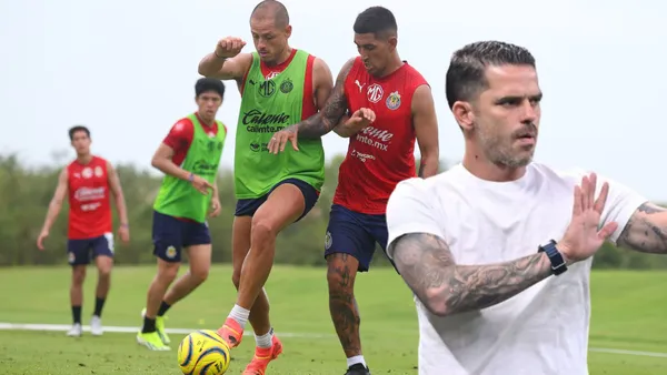jugadores de Chivas en pretemporada y Gago