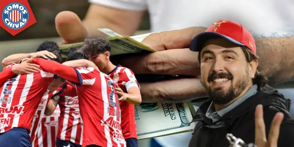 Jugadores de Chivas y Amaury Vergara (Fuente: MEXSPORT)