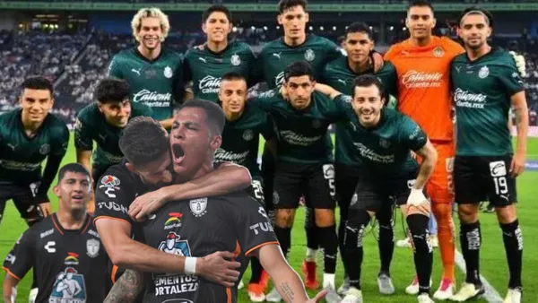 Jugadores de Chivas y de Pachuca celebrando