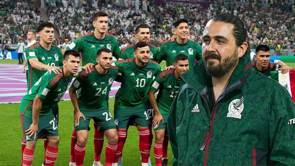 Jugadores México y Amaury Vergara (Foto tomada de: MexSport)