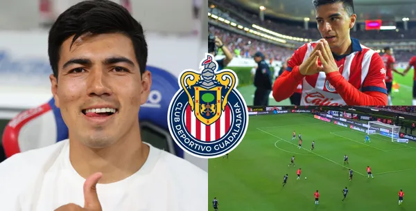 La reacción de Erick Gutiérrez tras ver el golazo de Fernando Beltrán con Chivas.