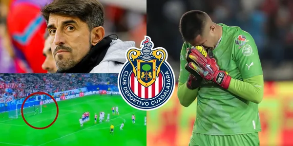 La reacción de Veljko Paunovic ante un nuevo error de Miguel Jiménez en el arco de Chivas.