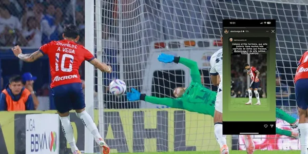 Luego de haber fallado el penal contra los Pumas, le llovieron las críticas a Vega y la primera reacción del futbolista rojiblanco