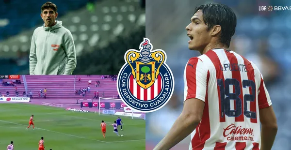 Luis Puente levanta la mano, quiere ser el nuevo 9 de Chivas y ya tiemblan en el primer equipo.