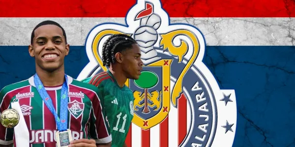 Matheus Reis con el escudo del Fluminense y de la Selección Mexicana / FOTO Facebook