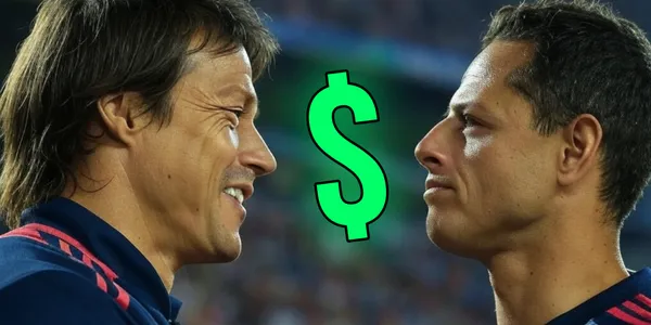 Matías Almeyda y Chicharito / Foto: GROK