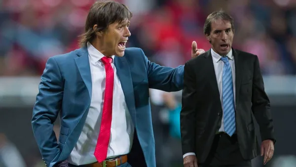 Matías Almeyda y Guillermo Almada (Foto tomada de: MexSport)