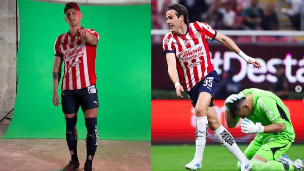 Mientras Pulido y Marín estuvieron en la tribuna, Wilke brilló con gol | Foto: IG @alan_pulido17 y @chivas