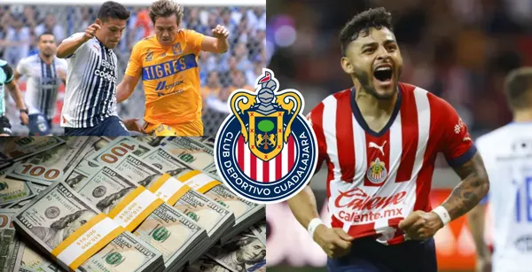 Mientras Tigres ofreció 200 millones de pesos por Alexis Vega, Rayados puso una absurda cantidad para comprarlo.