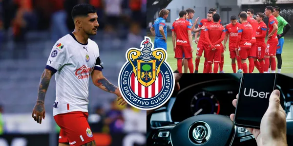 Mientras Víctor Guzmán presume un auto de 3 millones de pesos, un crack que siente los colores de Chivas llegaba a Verde Valle en taxi.