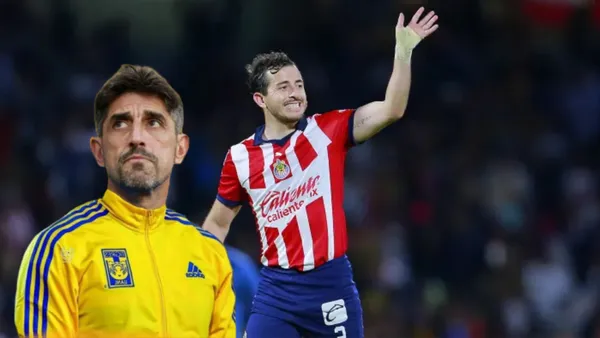 Mozo en partido de Chivas y Puno con Tigres