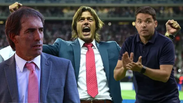 Nicolás Larcamán, Guillermo Almada y Matías Almeyda (Foto tomada de: MexSport)