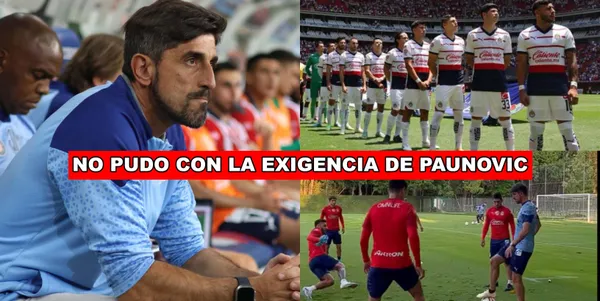 No pudo con la exigencia de Veljko Paunovic en Chivas y ahora le diría adiós a Chivas.