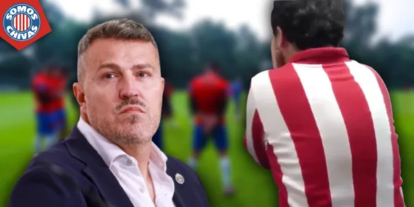 Óscar García y aficionado de Chivas (Fuente: MEXSPORT)