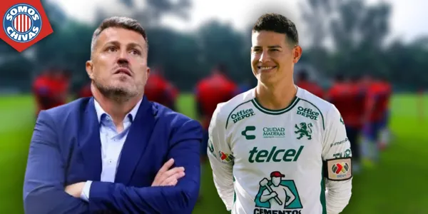 Óscar García y James Rodríguez (Fuente: MEXSPORT)