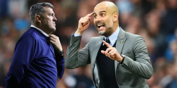 Óscar García y Pep Guardiola (Fuente: MEXSPORT / BBC)