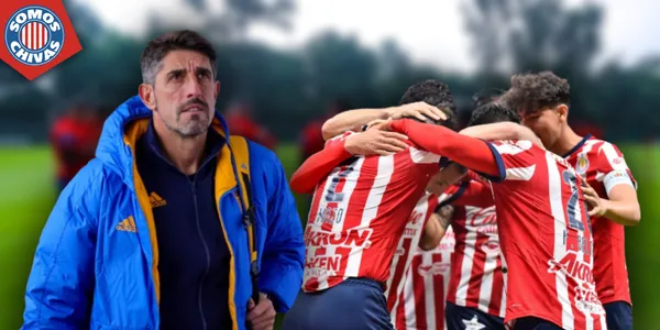 Paunovic y jugadores de Chivas (Fuente: MEXSPORT)
