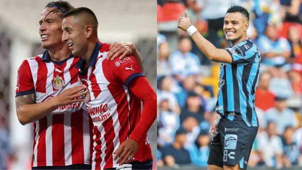 Piojo y Oso festejando y Barrera con Querétaro