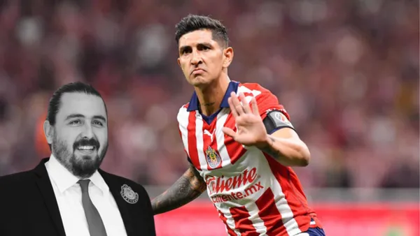 Pocho Guzmán celebrando y Amaury