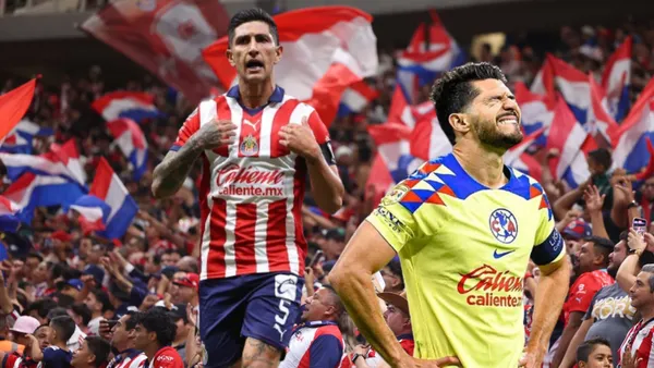 Pocho y Henry frente a la afición de Chivas