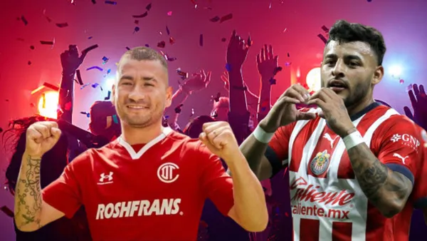 Primer afiesta de Vega con Toluca