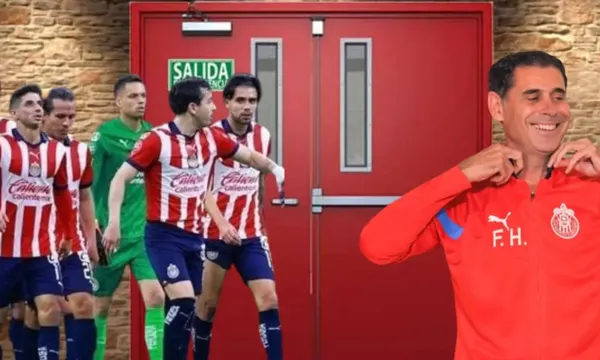Puerta de salida, mientras los jugadores de Chivas caminan hacia ella / Somos Chivas